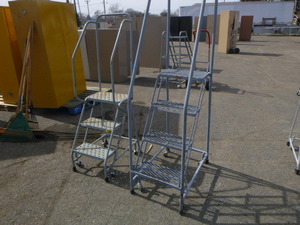 2 Warehouse Rolling Stairs