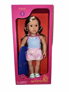 lot 104 image: Our Generation Ivana with Bodyboard 18 Beach Doll 062243454859