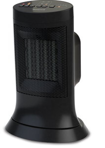 lot 146 image: 2 Pack Honeywell Digital Ceramic Compact Slim Tower Heater  Black