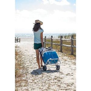 lot 148 image: 2 Pack Go Cart Beach Cart - Parrish Blue - Sun Squad 080958403009