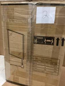lot 2 image: 40 CM W x 60 CM H X 13 CM D  Mounted Single Door Medicince Cabinet