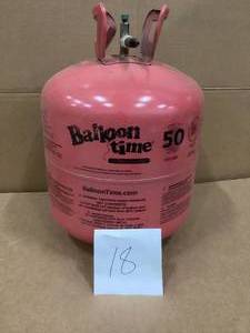 lot 18 image: Worthington Cylinder Corp 347138 14.9 cu. Ft. Disposable Helium Tank (Empty) Costumer Returns See pics