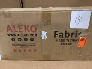 lot 19 image: ALEKO Fab20x10sand31 Retractable Awning Fabric Replacement 20 X 10 Feet Sand for sale online Costumer Returns See Pics