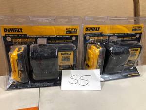 lot 55 image: Lot of DEWALT 20V MAX POWERSTACK Compact Battery Starter Kit Customer Returns See Pictures
