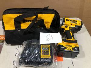 lot 64 image: DEWALT 20V MAX Lithium-Ion Cordless 12 in. Impact Wrench Kit Customer Returns See Pictures