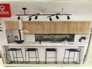 lot 69 image: Globe Electric 59829 West 64 6Light Track Lighting, Matte Black Center Swivel Customer Returns See Pictures
