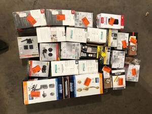 lot 23 image: Lot of Assorted Door Handles Various Models and Conditions Customer Returns See Pictures