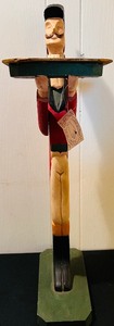lot 21 image: Vintage Large Jockey Butler Statue