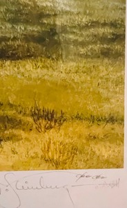 lot 120 image: Beautiful Print Sentimental Journey by A Steinberg 1992