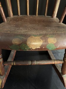 lot 82 image: Vintage Childs Rocking Chair