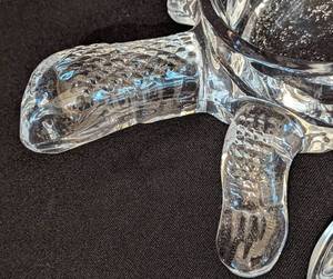 lot 9 image: Shannon Crystal Turtle Covered Dish