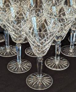 lot 41 image: Waterford Crystal Wine Glass Set