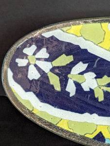 lot 43 image: Peggy Karr Oval Fused Glass Platter