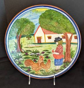 lot 49 image: Pair of Decorative Ceramic Plates from Portugal