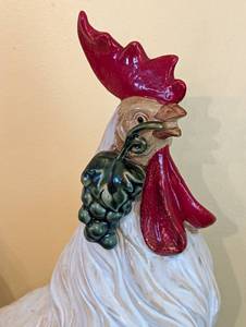 lot 100 image: Large Decorative Ceramic Rooster