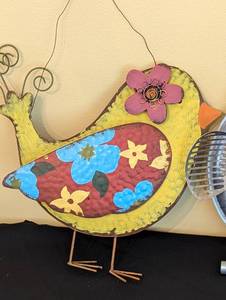 lot 114 image: Colorful, Fun and Whimiscal Metal Wall Decor