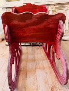 lot 145 image: Beautiful Wood Santa Sleigh
