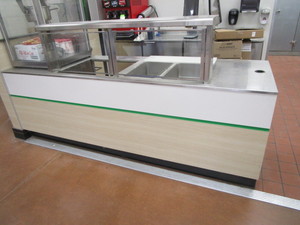 lot 4 image: Prep Table wHeat 9x34x36