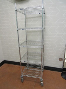 lot 26 image: Metro NSF Racking on Wheels 24x24x80