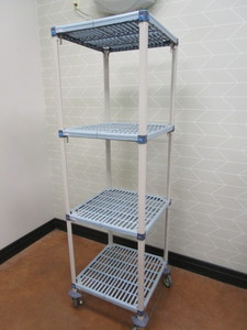 lot 30 image: Metro Max Anti Microbial Rack on Wheels 24x24x80