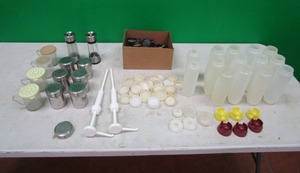 lot 61 image: Seasoning Shakers & Condiment Bottles