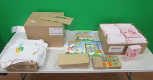 lot 81 image: Popcorn Boxes, Misc. Bags, Games