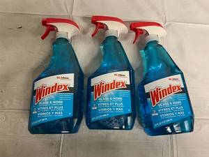 5 Bottles of Windex Glass Cleaner