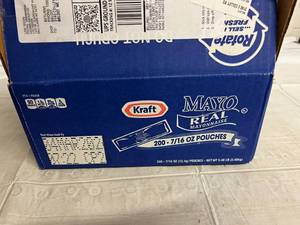 200 Single Serve Packets of Kraft Mayo