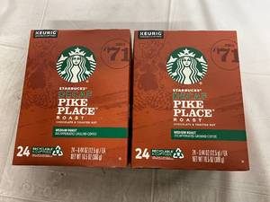 2 x 24 Packs of Starbucks Decaf Pike Place Roast K Cups