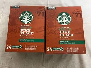 2 x 24 Packs of Starbucks Decaf Pike Place Roast K Cups