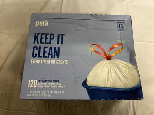 Pack of Perk Tall Drawstring Gabage Bags