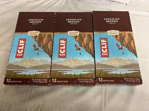 3 x 12 Packs of Chocloate Brownie Clif Bars