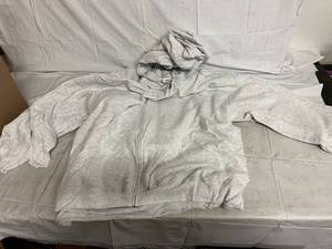 3 Gray Zip Up Hoodies - 3XL