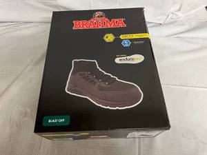 Brahma Steel Toe Work Boots - Size 10 12 - Black