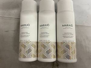 3 Bottles of Marajo Hair Care Nourishing Cleansing Creme