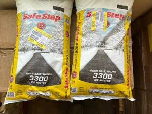 2 Bags of Safe Step 3300 Rock Salt Ice Melter