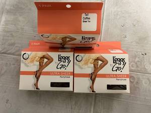 32 Packs of Tall, Coffee, Sheer Toe Leggs to Go Pantyhose