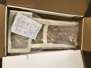 American Woodcrafters  Amelia 26 in. Off White Stationary Counter Stool Customer Returns See Pictures