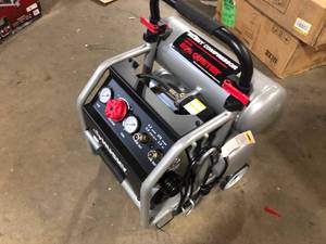 Husky 4.5 Gal. Portable Electric-Powered Silent Air Compressor Customer Returns See Pictures