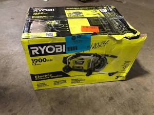 RYOBI 1900 PSI 1.2 GPM Cold Water Wheeled Corded Electric Pressure Washer Customer Returns See Pictures