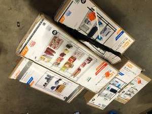 Lot of Assorted HDX Shelf Storage Units different models And conditions See Pics