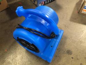 B-Air 14 HP Air Mover Blower Fan for Water Damage Restoration Carpet Dryer Floor Home and Plumbing Use in Blue