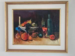 lot 2 image: Expressionist Original Oil Signed Donato Pris