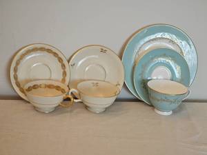 lot 47 image: Charming Lenox Cups & Saucers