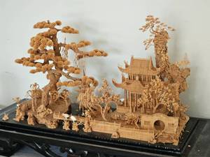 lot 114 image: Vintage Orienta Cork Diorama