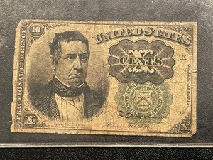lot 1 image: Series of 1874 10 Cent Bill