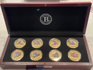 lot 16 image: 2018 John Wayne 24K Gold Plated Proof Set