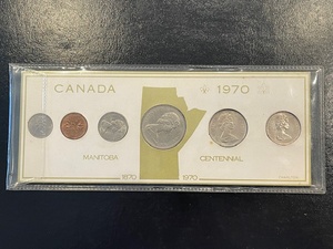 lot 21 image: 1970 Canadian Centennial Coin Set
