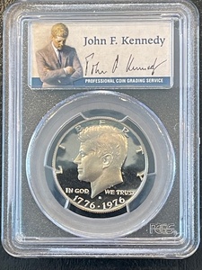 lot 53 image: 1976-S Kennedy Half Dollar Proof PCGS PR69 Deep Cameo Clad