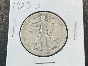 lot 76 image: 1923-S Walking Liberty Half Dollar